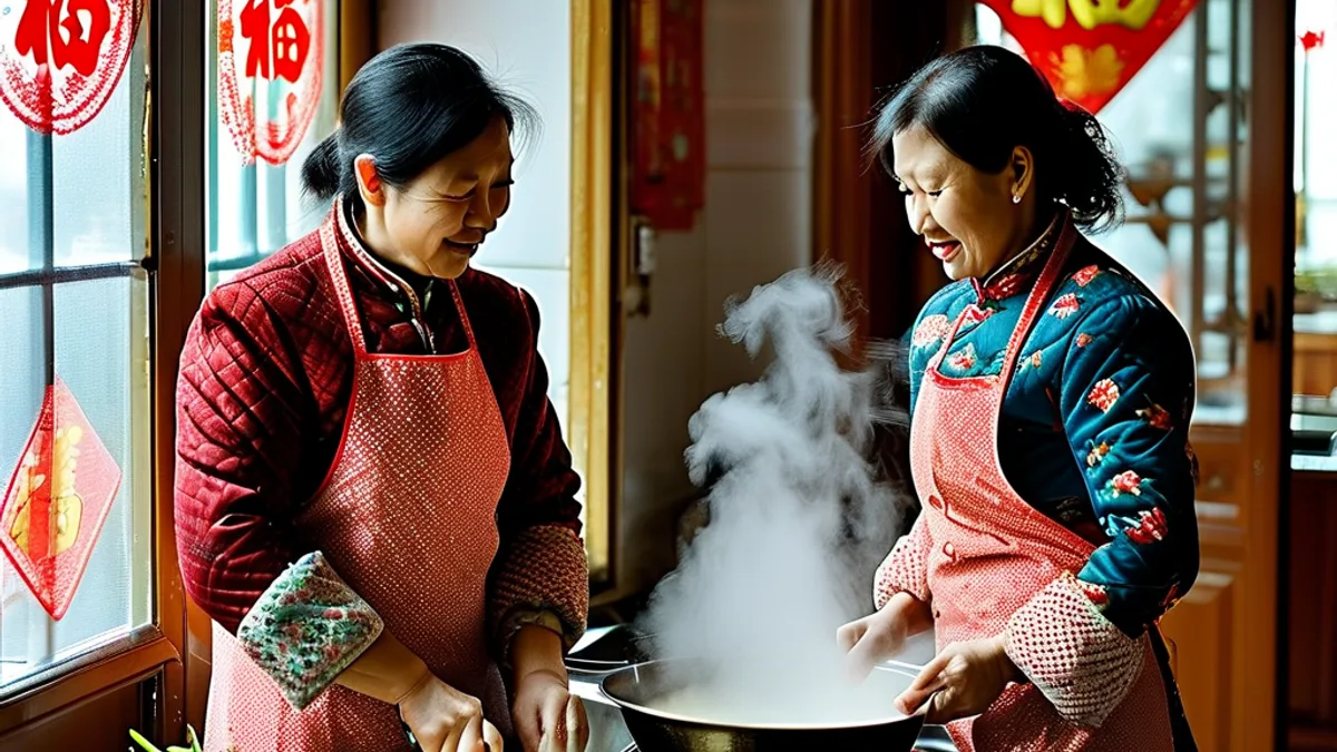 “打断骨头连着筋”：姐妹回娘家，嘴上说是客，手却闲不住